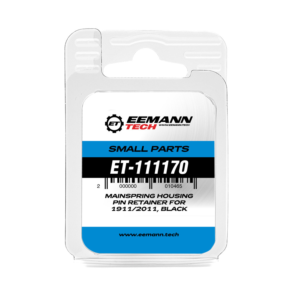 Eemann Tech Mainspring Housing Pin Retainer for 1911/2011, Black