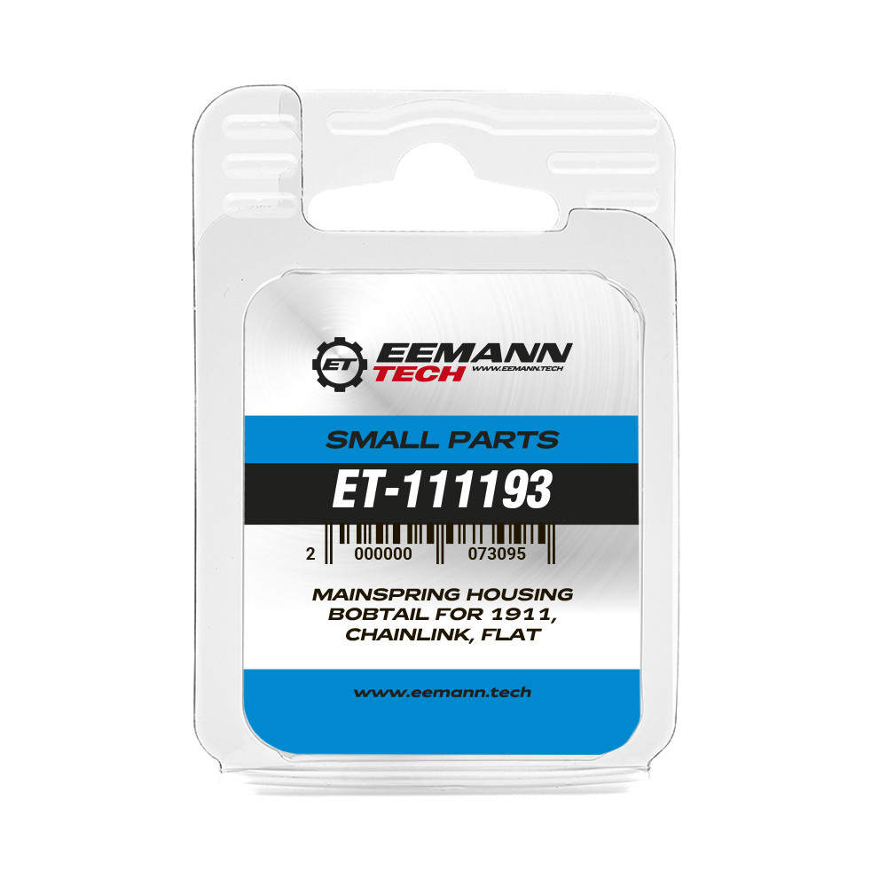 Eemann Tech Mainspring Housing Bobtail for 1911, Chainlink, Flat