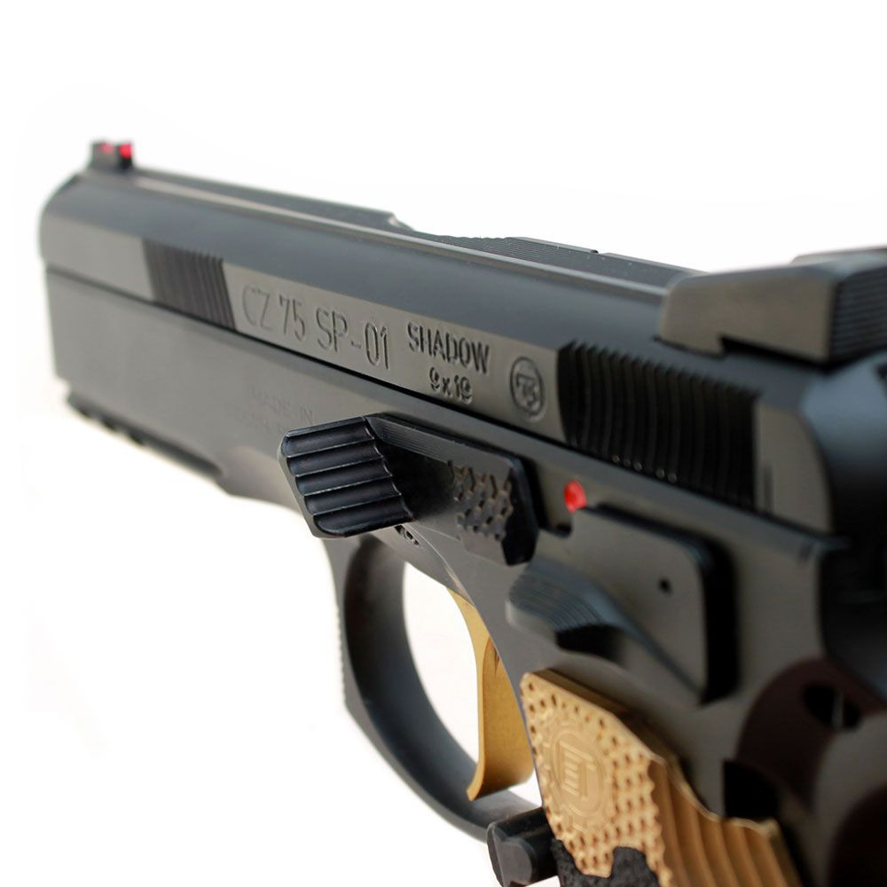 Eemann Tech Slide Stop with Thumb Rest for CZ 75 – BLACK
