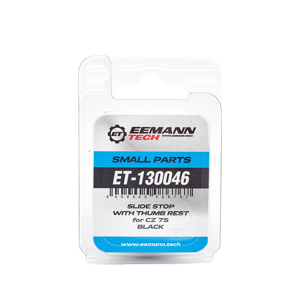 Eemann Tech Slide Stop with Thumb Rest for CZ 75 – BLACK