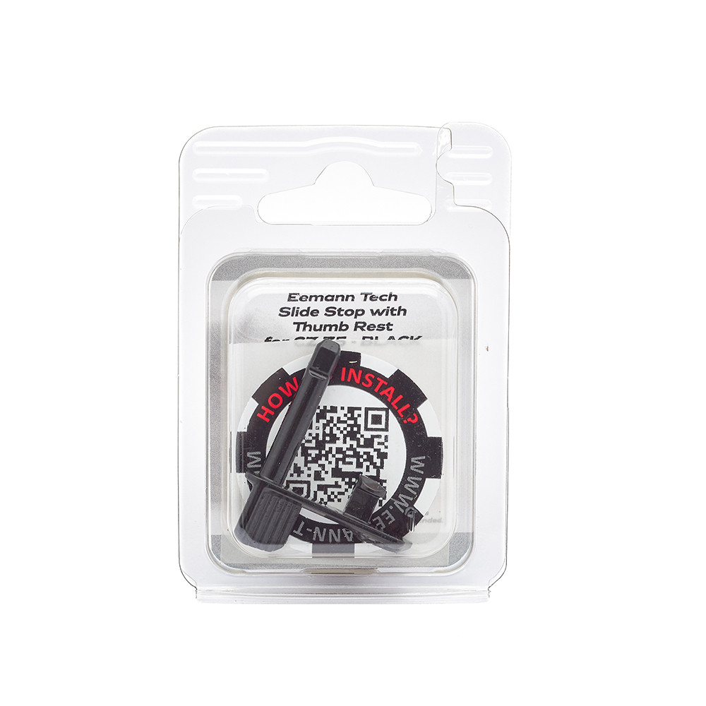 Eemann Tech Slide Stop with Thumb Rest for CZ 75 – BLACK