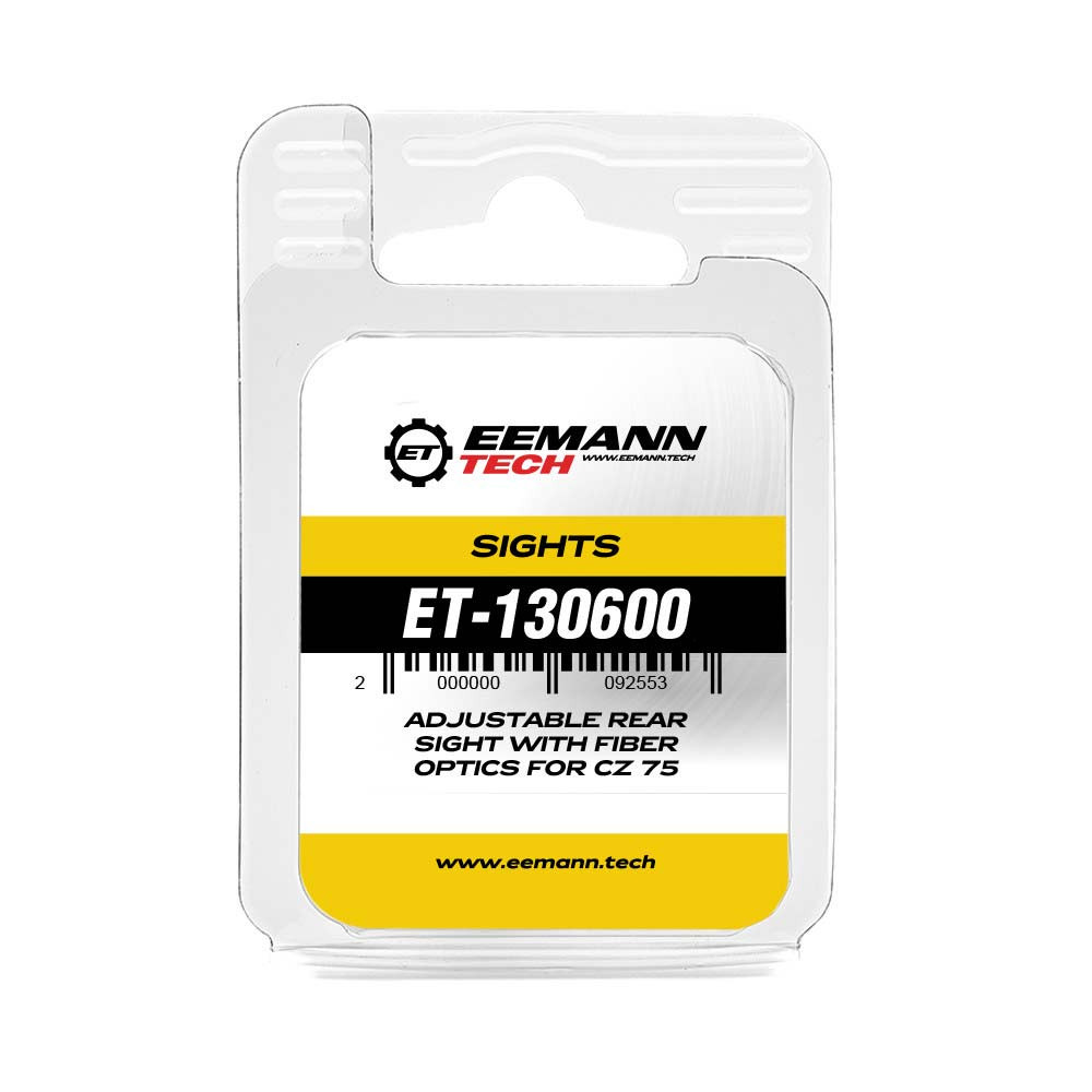 Eemann Tech Adjustable Rear Sight with Fiber Optics for CZ 75