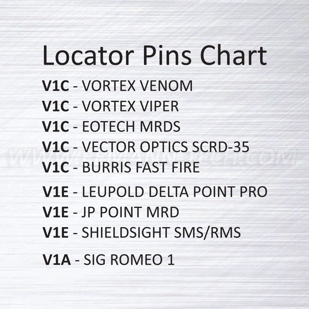 Spare Locator Pin V1A for Eemann Tech Red Dot Mount – 2 pcs./Set