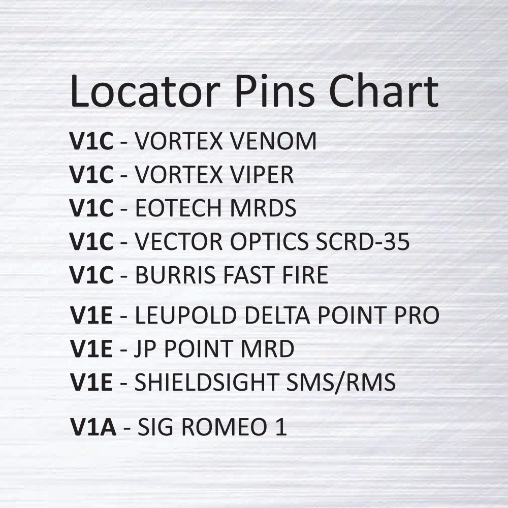 Spare Locator Pin V1E for Eemann Tech Red Dot Mount – 2 pcs./Set