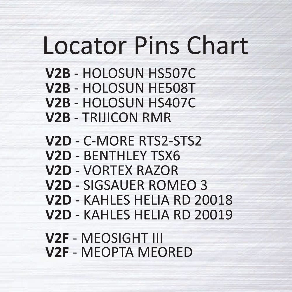 Spare Locator Pin V2B for Eemann Tech Red Dot Mount – 2 pcs./Set