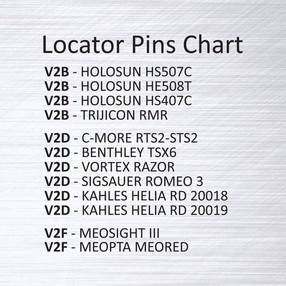 Spare Locator Pin V2D for Eemann Tech Red Dot Mount – 2 pcs./Set
