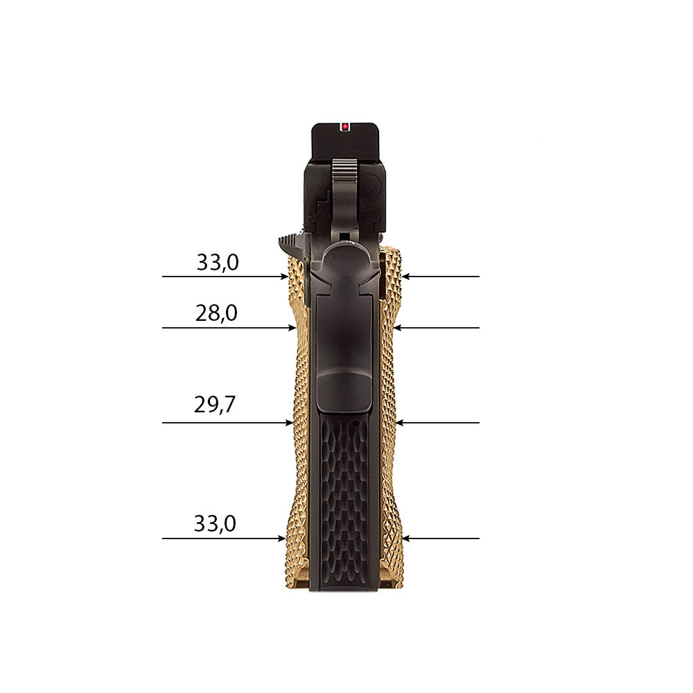 Eemann Tech Ultimate Brass Long Grips for 1911