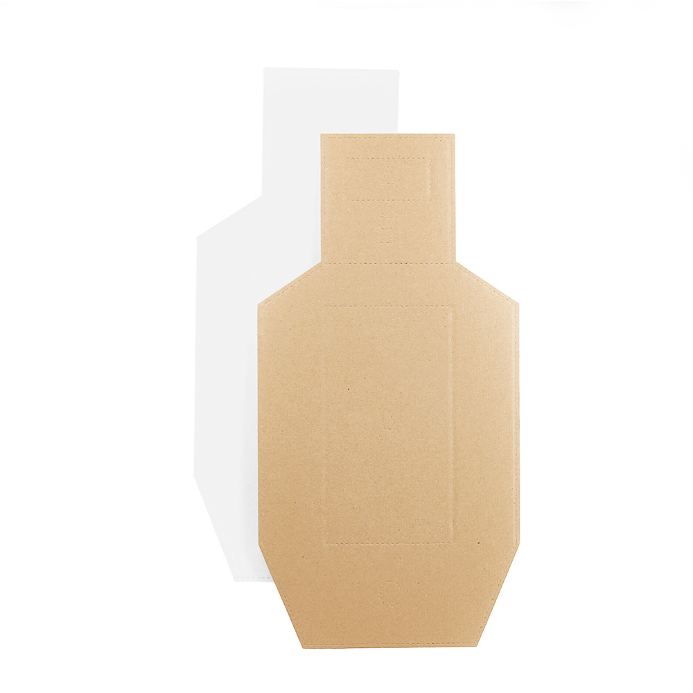 Eemann Tech Cardboard Redacted D Zone Metric Target – 100 pcs./Pack