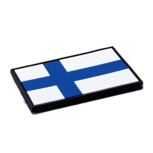 Finland Flag PVC Patch with Hook and Loop Fastener 9 Finland Flag PVC Patch with Hook and Loop Fastener