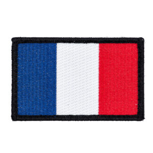 France Flag Embroidery Patch with Fastener Hook and Loop 10 France Flag Embroidery Patch with Fastener Hook and Loop
