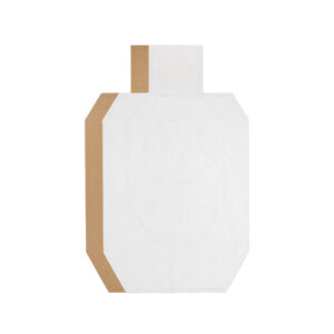 Eemann Tech Waterproof Idpa Target Tan/White – 50 Pcs./Pack