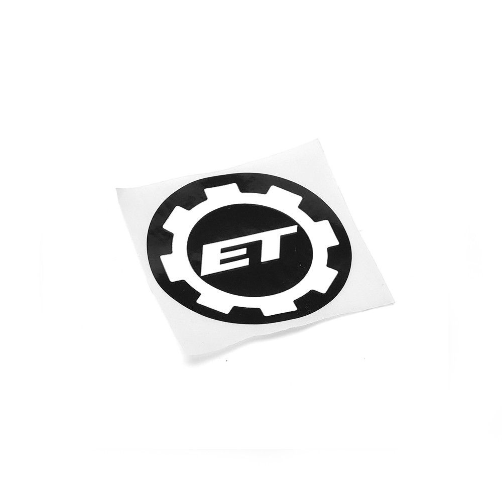 Eemann Tech Gear Logo Sticker – Black – 40mm