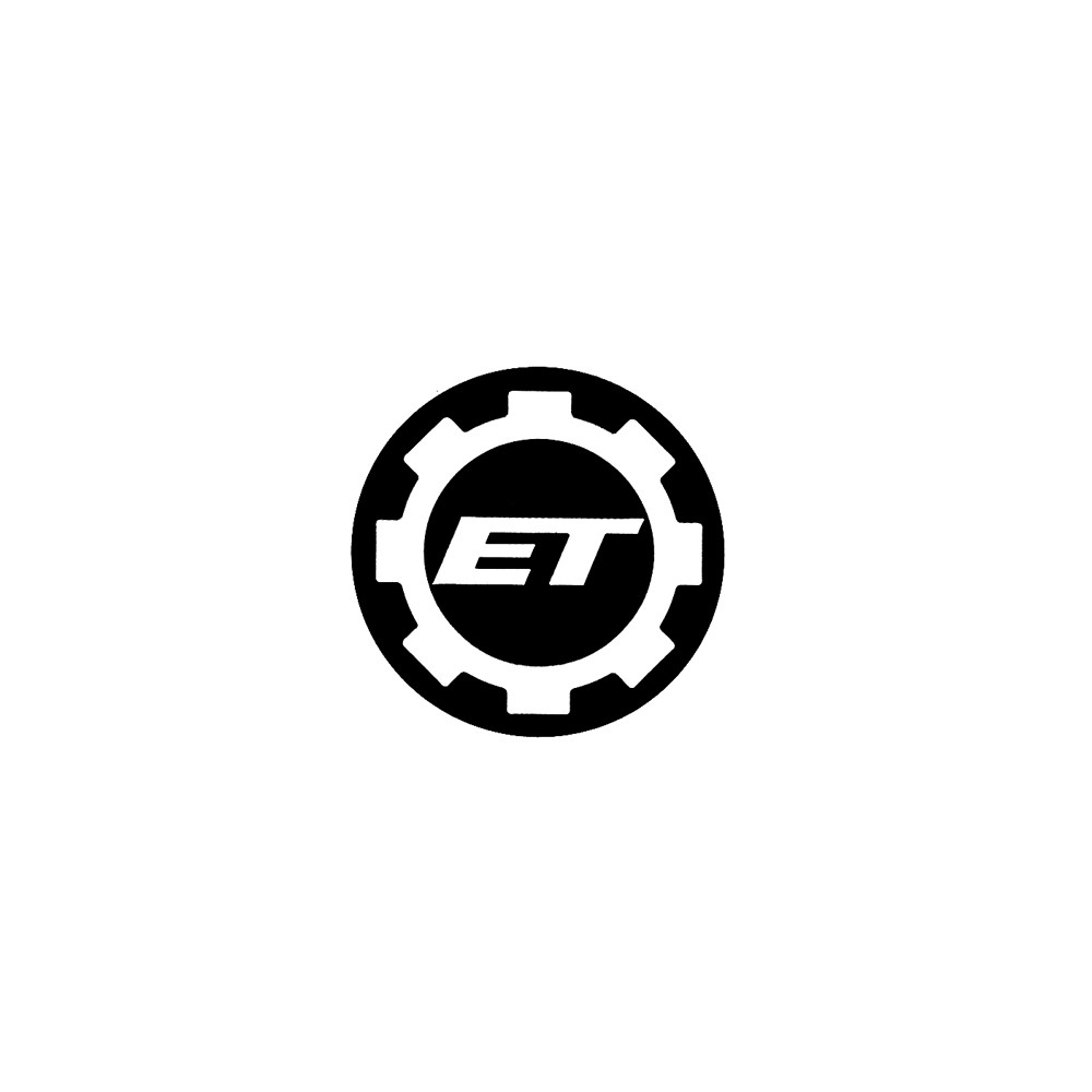 Eemann Tech Gear Logo Sticker – Black – 40mm