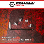 New Product Eemann Tech Grip Screw Set For 1911 Grips