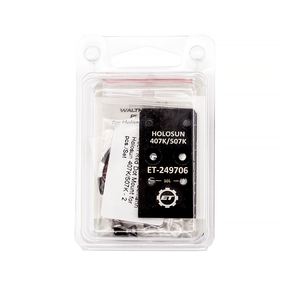 Eemann Tech WALTHER PDP OR Plate Mount for Holosun 407K/507K