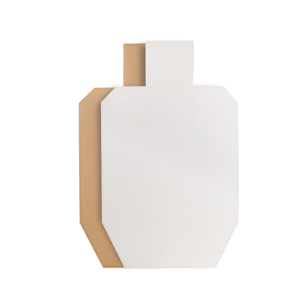 Cardboard SRA Target TAN/WHITE – 100 pcs./Pack