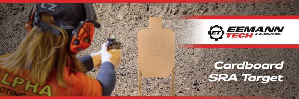 NEW PRODUCT EEMANN TECH CARDBOARD SRA TARGET TAN/WHITE – 100 PCS./PACK