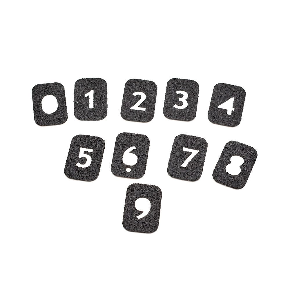 Eemann Tech Numbered Grip Tape Set for Magazine Base Pads – 10 pcs