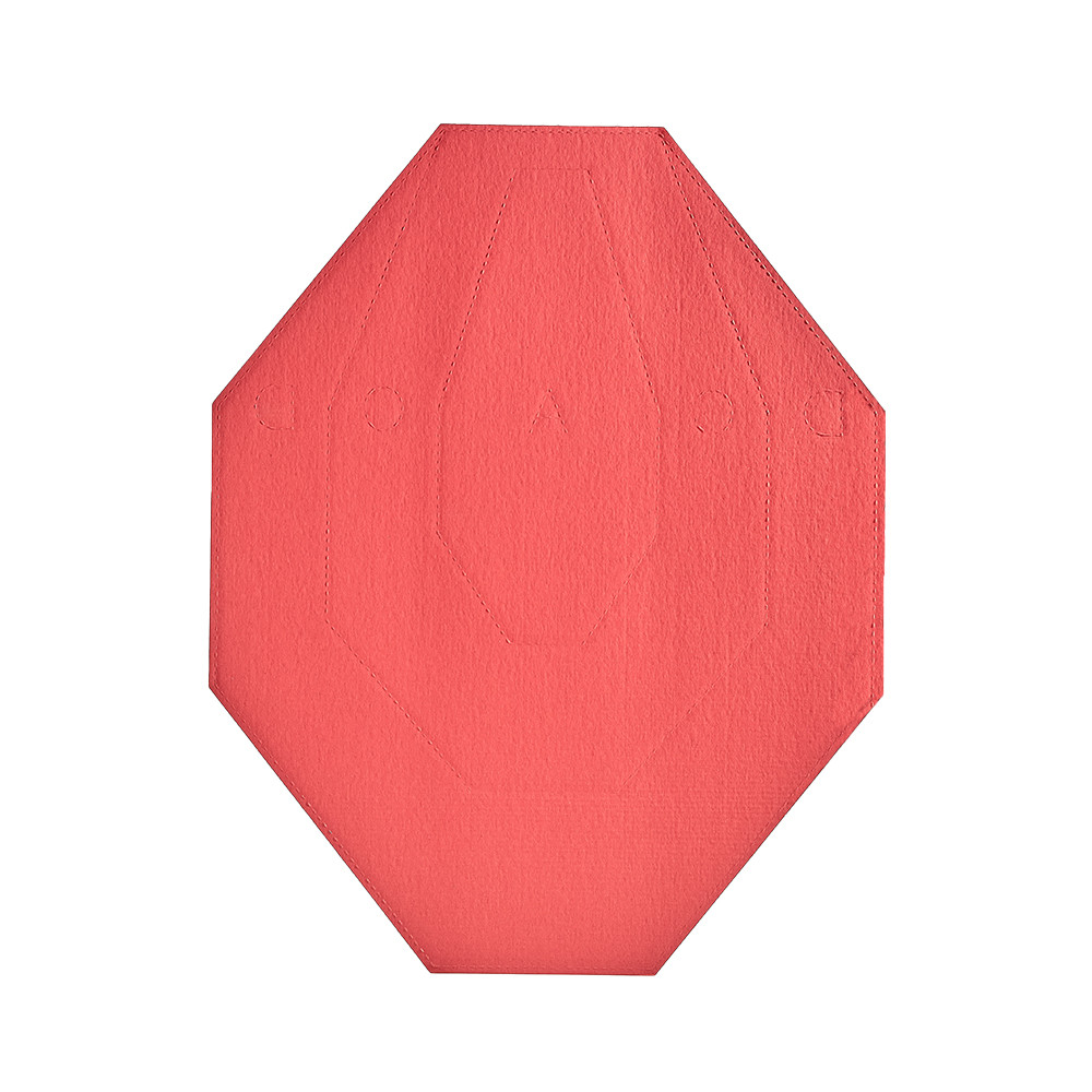 Cardboard IPSC Target WHITE/RED – 100 pcs./Pack