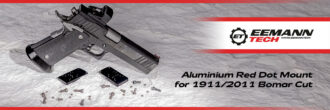 2025 08 04 Eemann Tech Aluminium Red Dot Mount for 1911 2011 Bomar Cut slider1200x400px