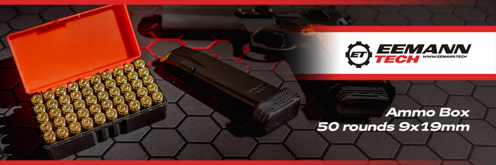 NEW PRODUCT EEMANN TECH AMMO BOX 9×19MM – 50 ROUNDS