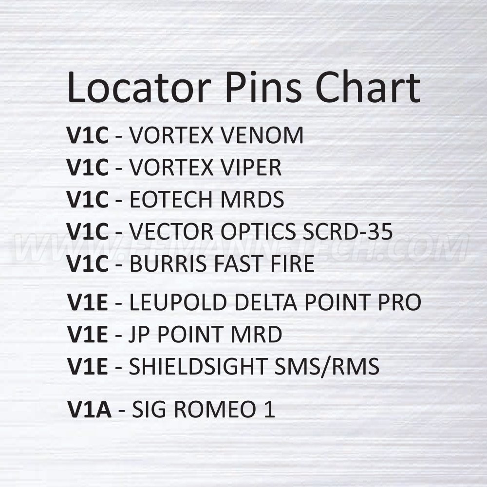 Spare Locator Pin V1C for Eemann Tech Red Dot Mount – 2 pcs./Set