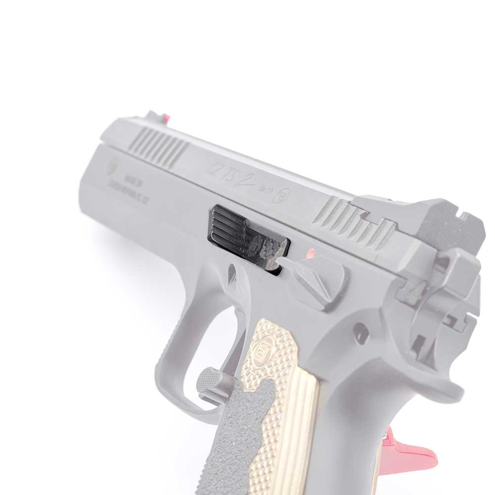 Eemann Tech Competition Slide Stop with Thumb Rest for CZ Shadow 2 / CZ TS / CZ TS2