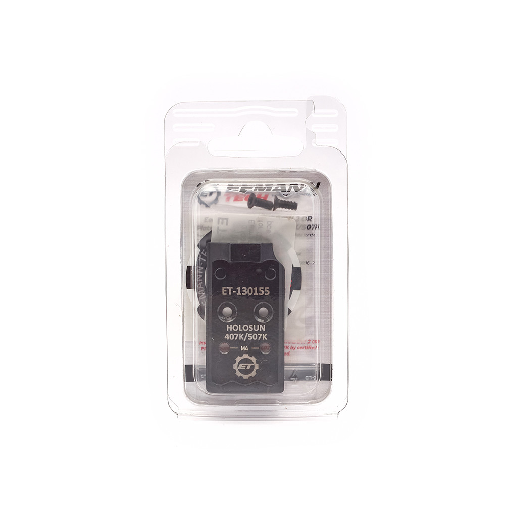 Eemann Tech CZ SHADOW 2 OR Plate Mount for Holosun 407K/507K
