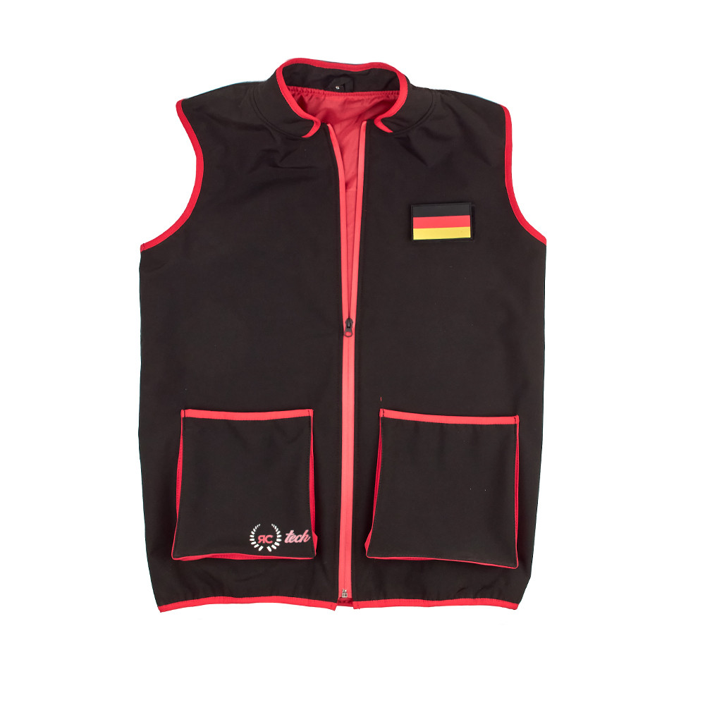 Germany Flag PVC Patch with Hook and Loop Fastener