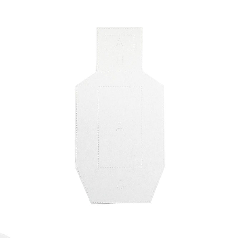 Eemann Tech Cardboard Redacted D Zone Metric Target – 100 pcs./Pack