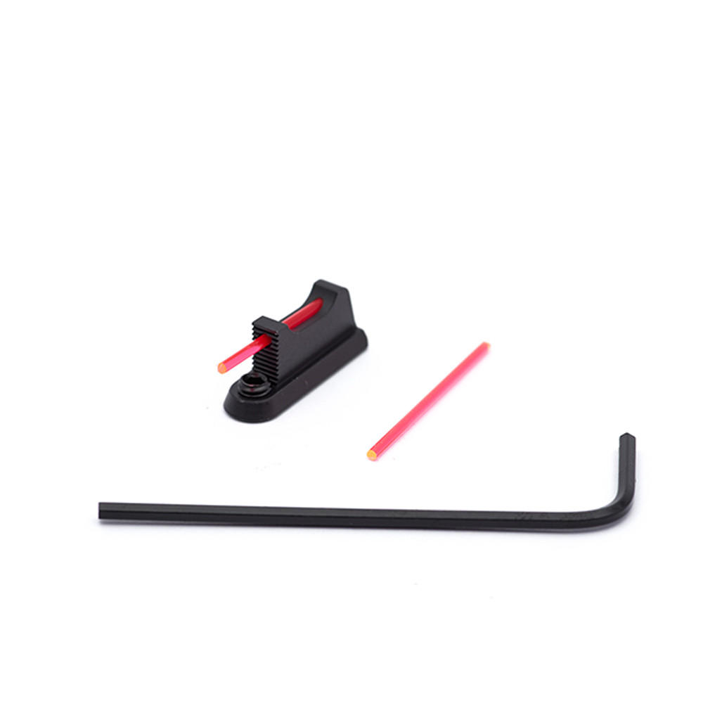 Eemann Tech Front Sight for CZ SHADOW 2 ORANGE, Checkered, with 1mm Fiber Optics Rod