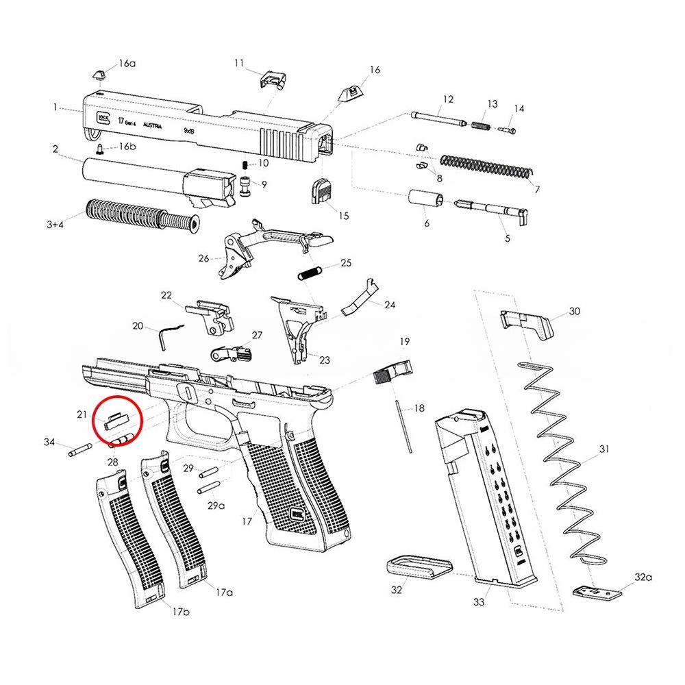 Eemann Tech Slide Lock for GLOCK