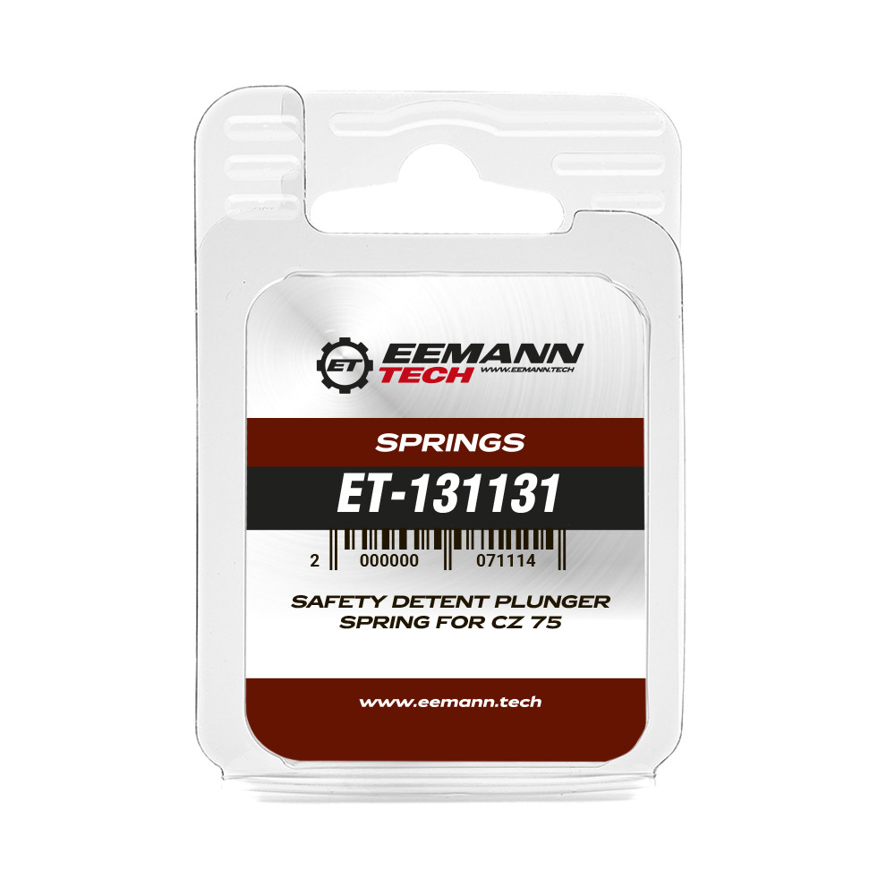 Eemann Tech Safety Detent Plunger Spring for CZ 75