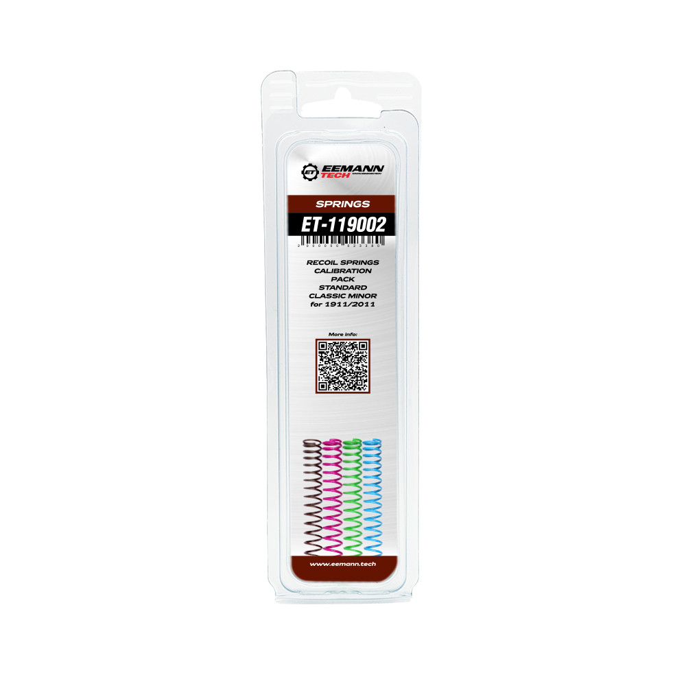 Eemann Tech Recoil Springs Calibration Pack STANDARD CLASSIC MINOR for 1911/2011