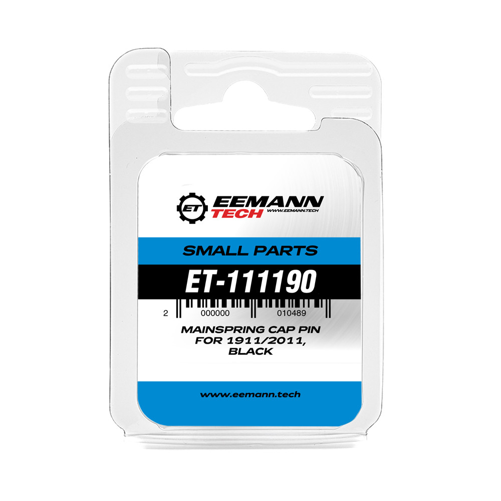 Eemann Tech Mainspring Cap Pin for 1911/2011, Black