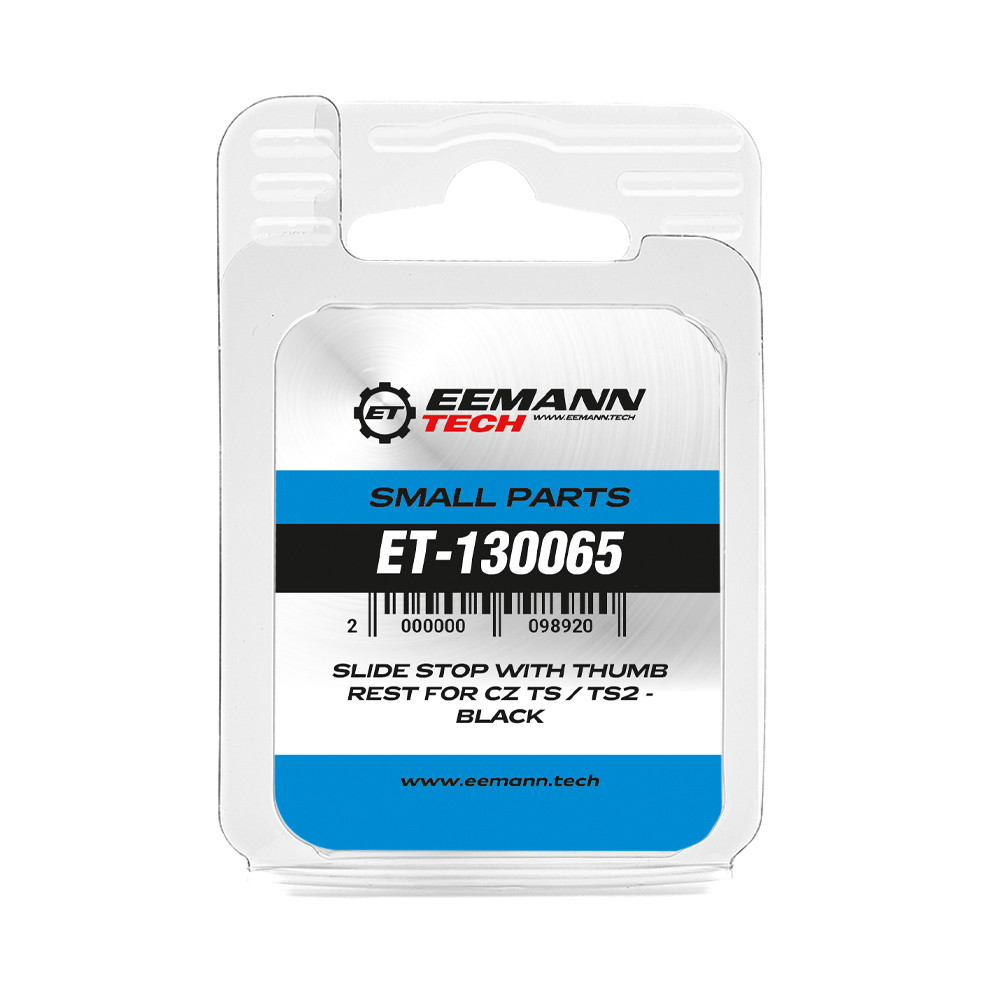 Eemann Tech Slide Stop with Thumb Rest for CZ TS / TS2 / TS3 – BLACK