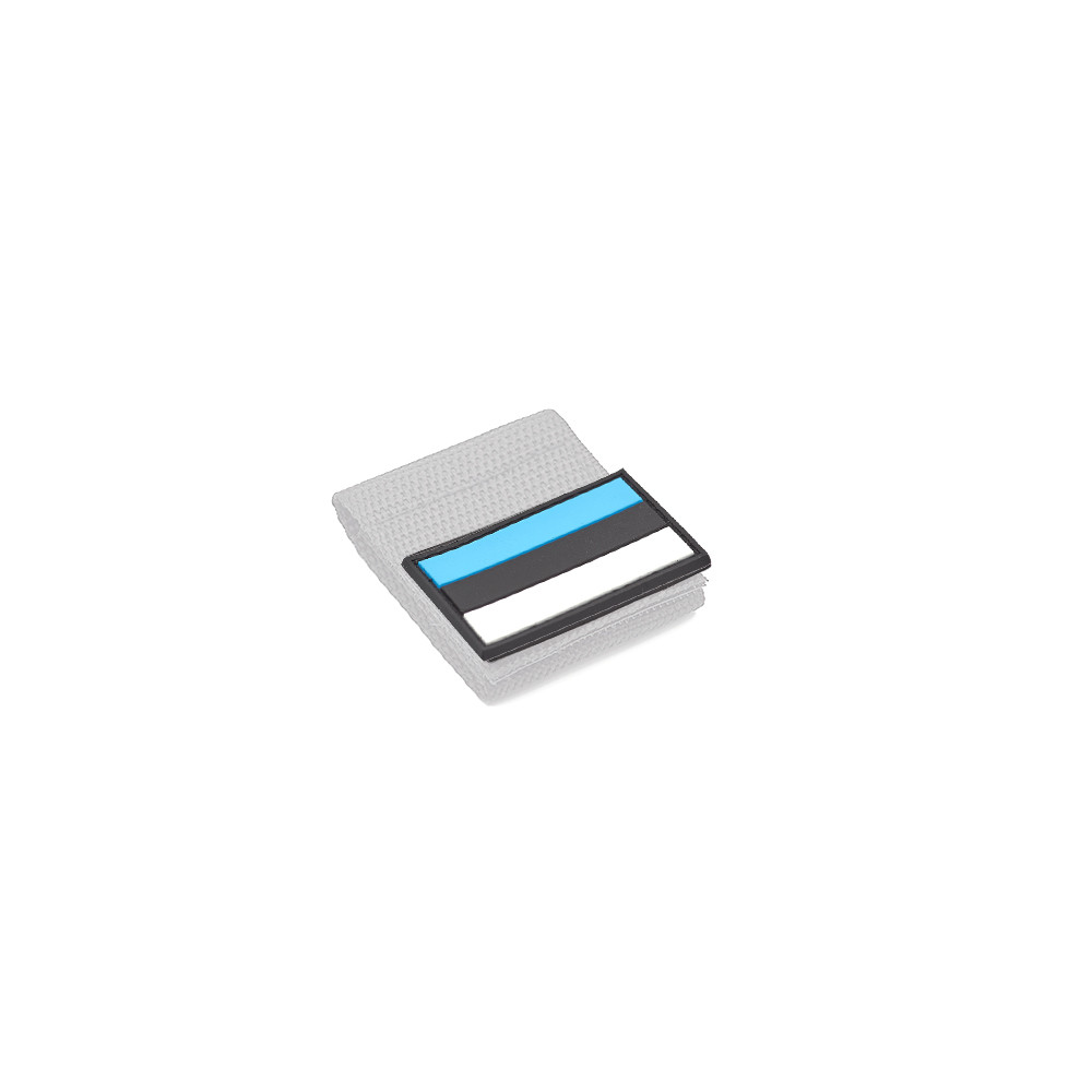 Estonian Flag PVC Patch 3x5cm with Hook and Loop Fastener