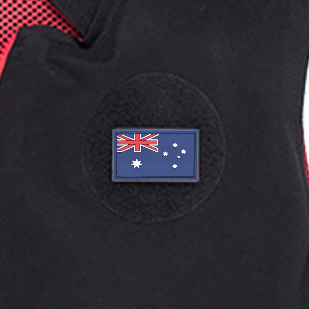 Australia Flag PVC Patch 3x5cm with Hook and Loop Fastener