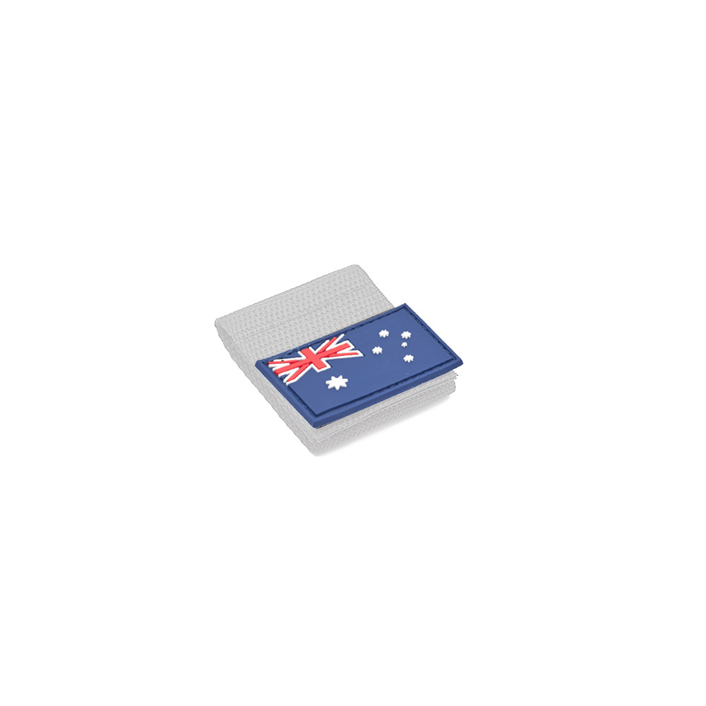 Australia Flag PVC Patch 3x5cm with Hook and Loop Fastener