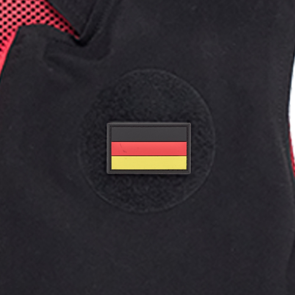 German Flag PVC Patch 3x5cm with Hook and Loop Fastener