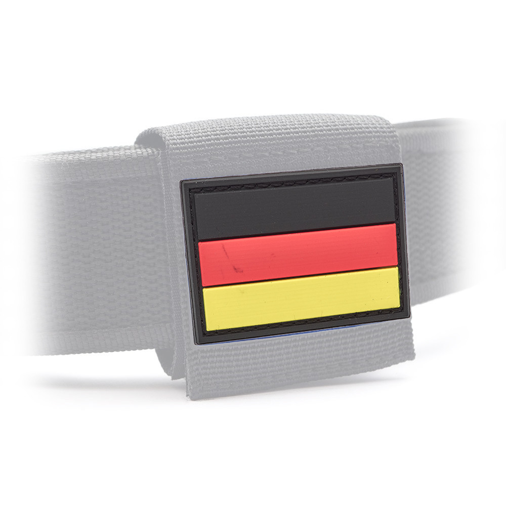 German Flag PVC Patch 3x5cm with Hook and Loop Fastener