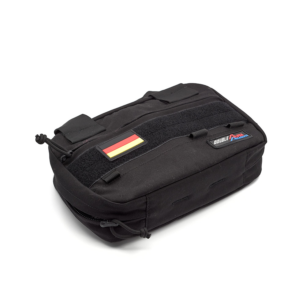 German Flag PVC Patch 3x5cm with Hook and Loop Fastener
