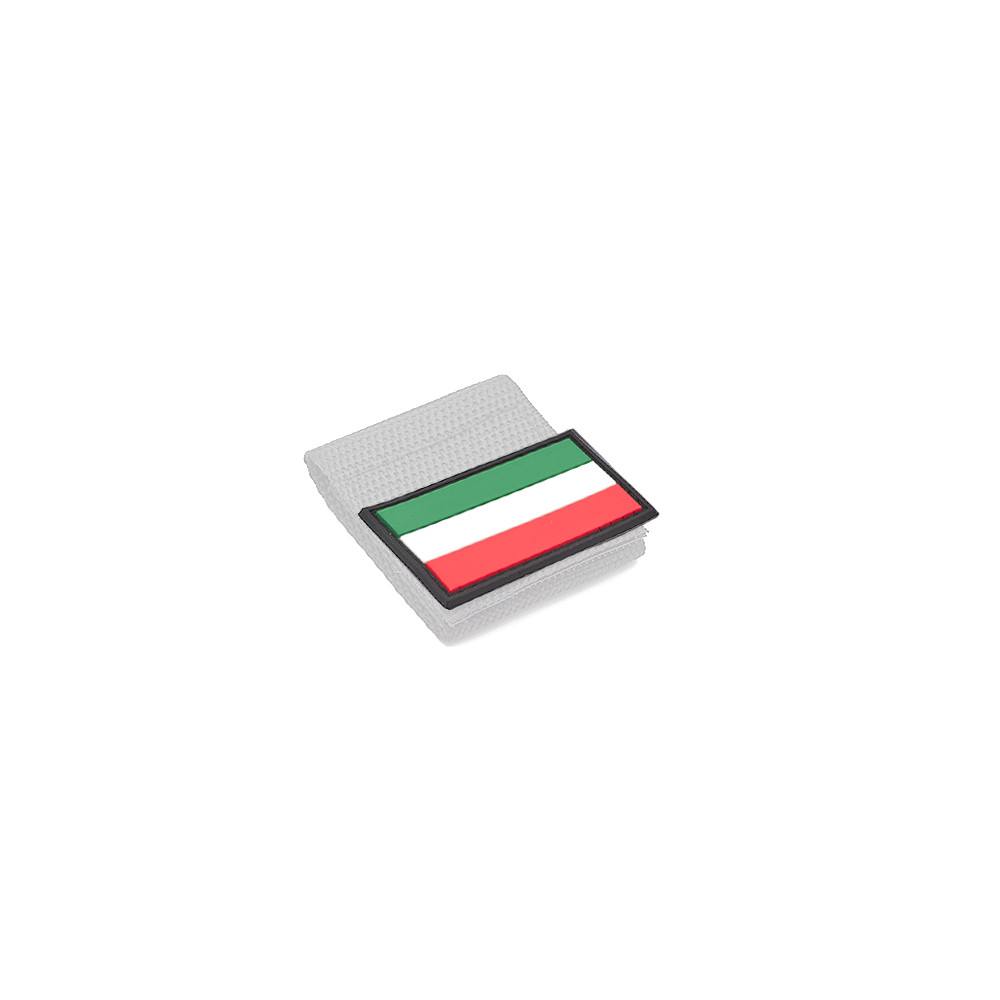 Hungarian Flag PVC Patch 3x5cm with Hook and Loop Fastener
