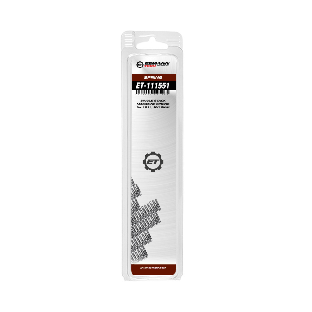Eemann Tech Single Stack Magazine Spring for 1911, 9x19mm