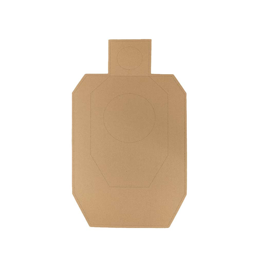 Cardboard IDPA Target TAN/WHITE – 100 pcs./Pack