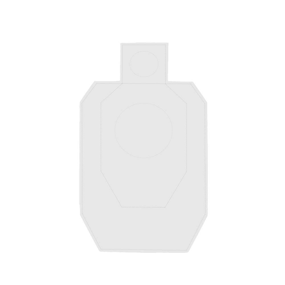 Cardboard IDPA Target TAN/WHITE – 100 pcs./Pack