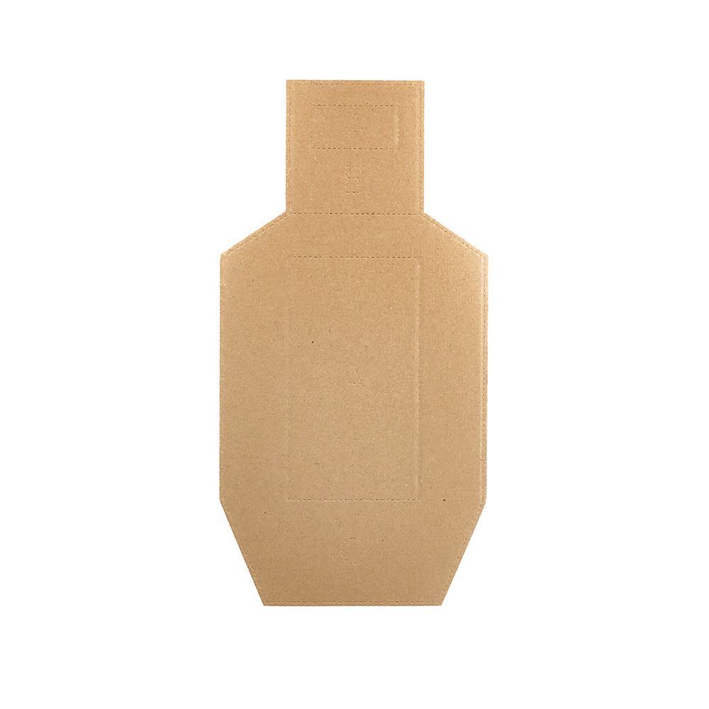 Eemann Tech Cardboard Redacted D Zone Metric Target – 100 pcs./Pack
