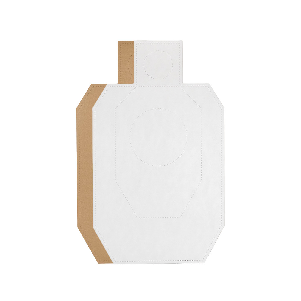 Eemann Tech Waterproof IDPA Target TAN/WHITE – 50 pcs./Pack