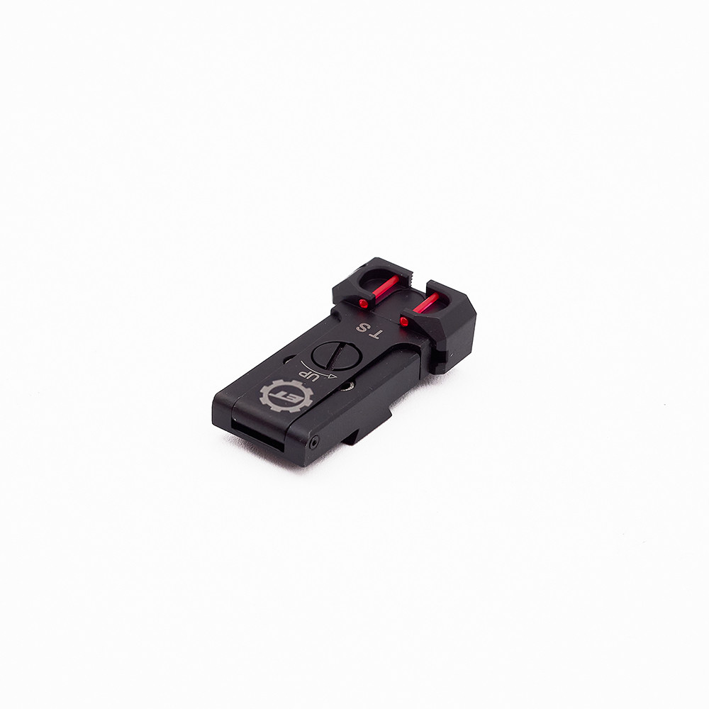 Eemann Tech Adjustable Rear Sight with Fiber Optics for CZ 75 TS/TS2