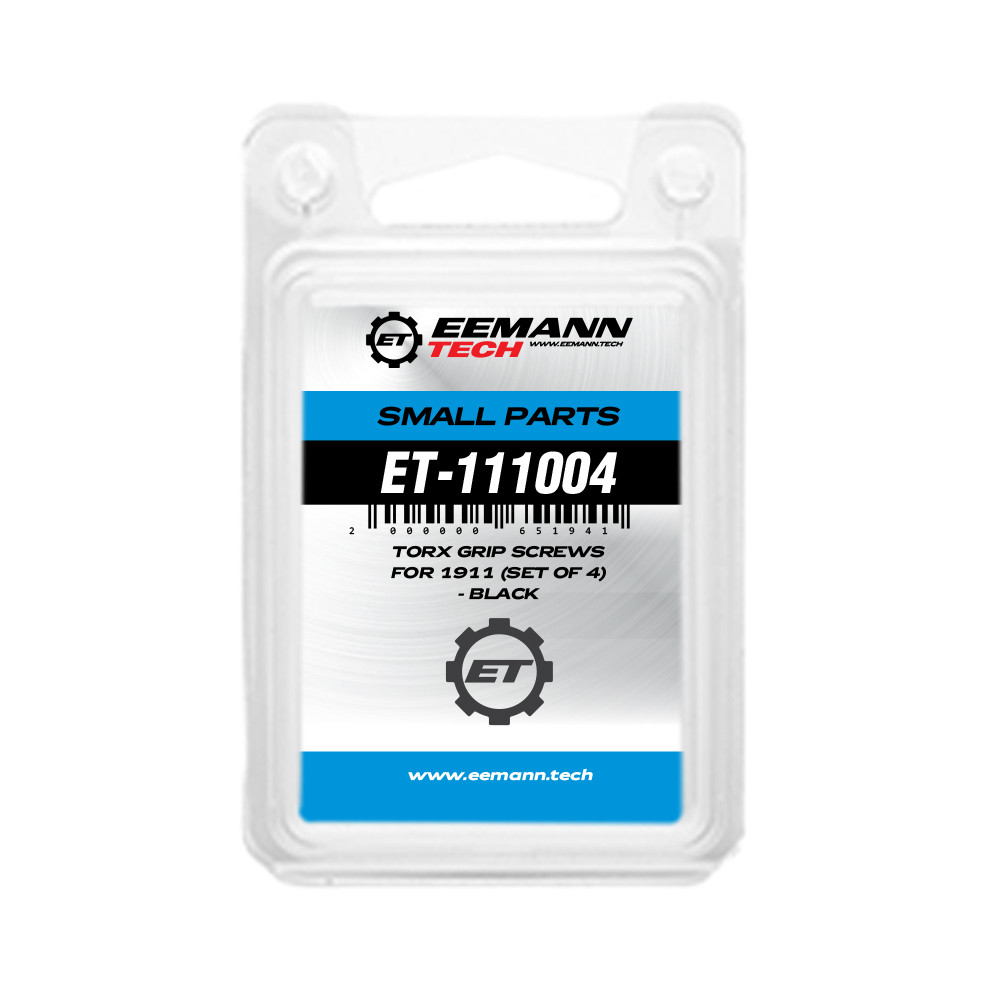 Eemann Tech Torx Grip Screws for 1911 (Set of 4) – Black